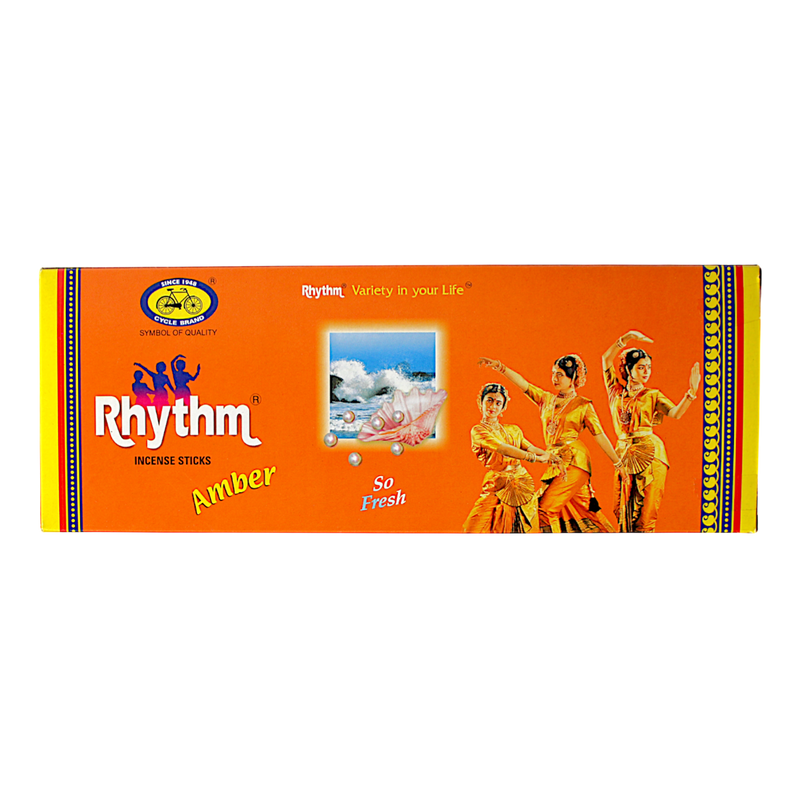 Agarbatti - 6 packs Rhythm Incense Amber (25 sticks each pack)