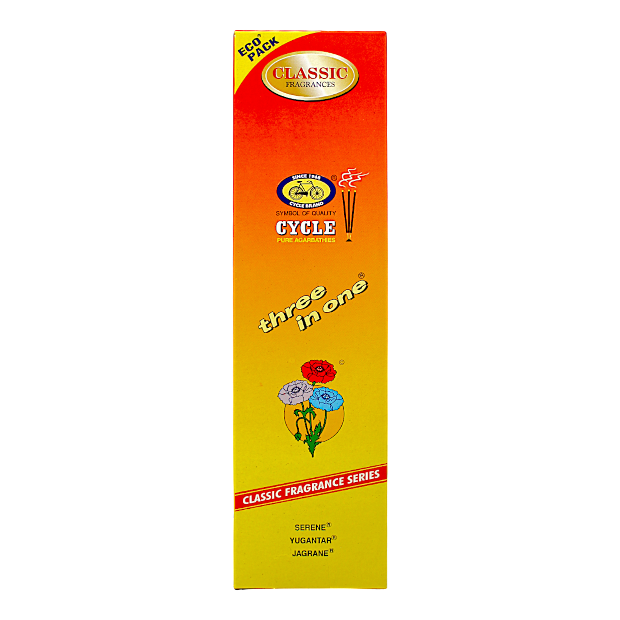 Agarbatti - Pure Cycles Agarbathies Three in one (100 sticks)