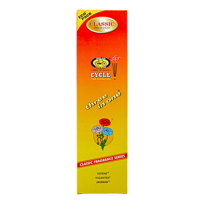 Agarbatti - Pure Cycles Agarbathies Three in one (100 sticks)