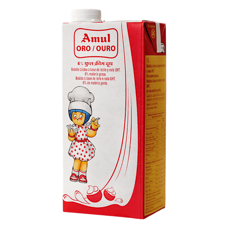 Amul - (Best Before 02/10/26) 1l Gold Milk Full Cream (Fat 6%)