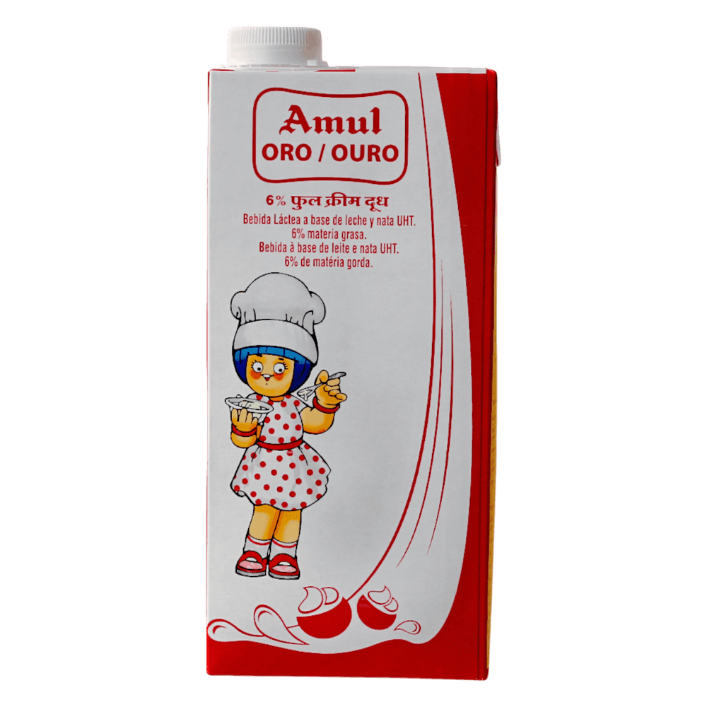 Amul - 6l (6 x1l) Gold Milk Full Cream (Fat 6%)