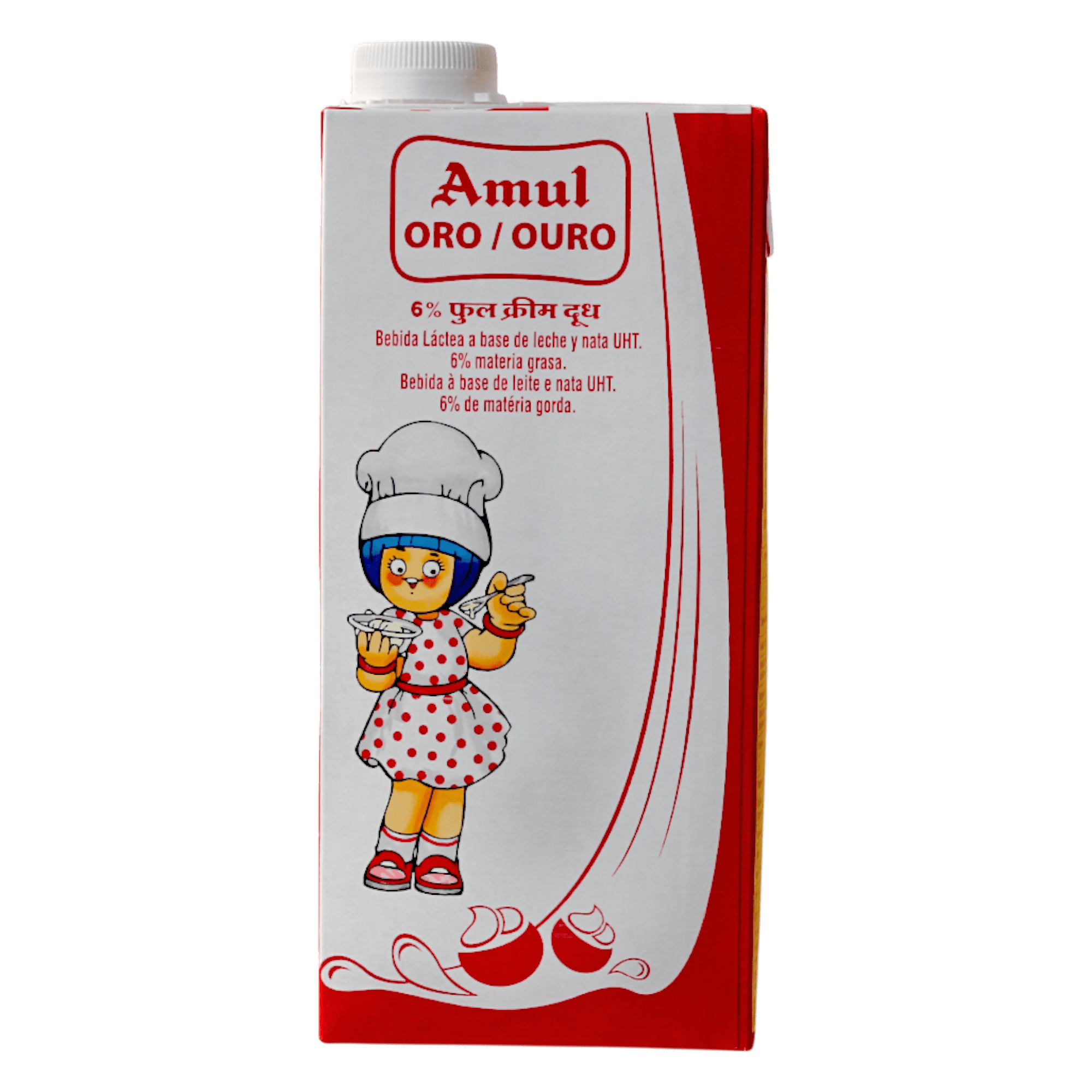 Amul - 6l (6 x1l) (Best Before 13/12/2025) Gold Milk Full Cream (Fat 6%)