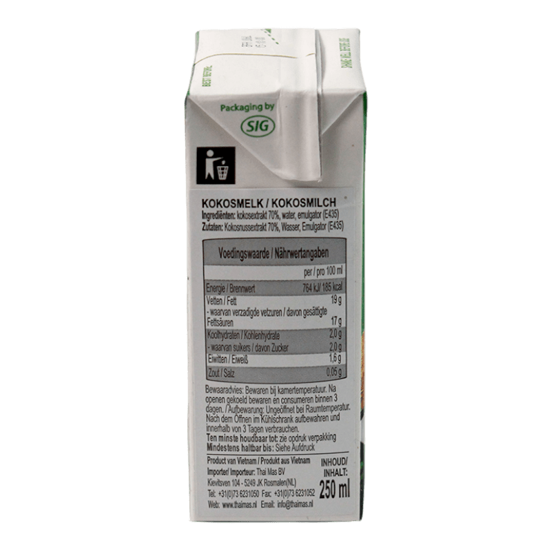 Aroy-D - 500ml Coconut Milk (17.5% Fat)