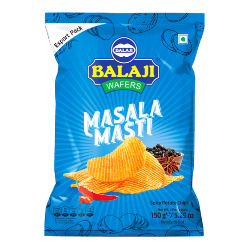 Balaji - (Best Before 30/07/2026) 150g Masala Masti Potato Chips