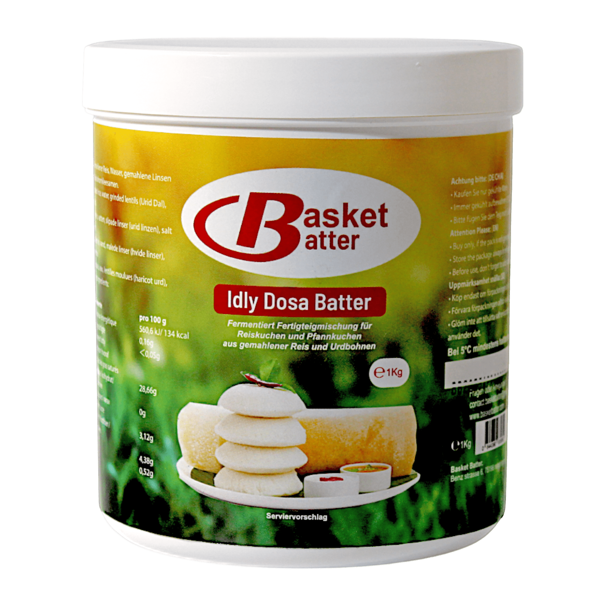 Basket Teig - 1 kg Idly Dosa Teig