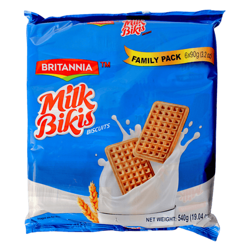 Britannia - 540g (6 x90g) Bikis Milk Cream