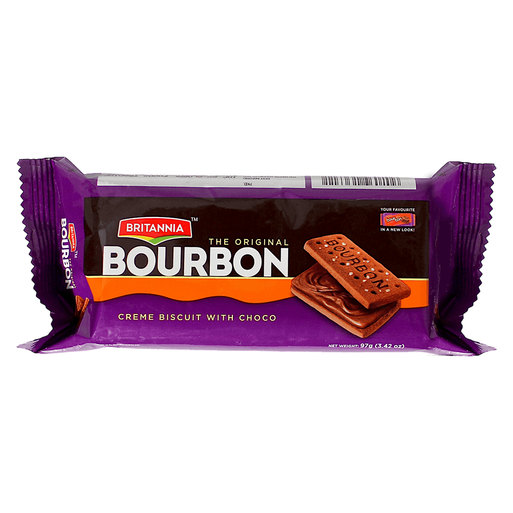 Britannia - 97g Bourbon Biscuits (cream biscuits with choco)