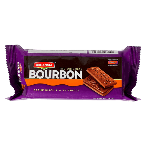 Britannia - 97g Bourbon Biscuits (Cremekekse mit Schoko)