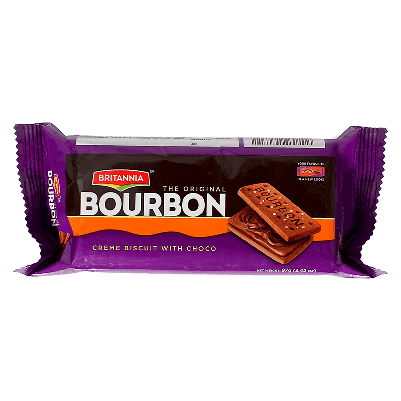 Britannia - 97g Bourbon Biscuits (cream biscuits with choco)