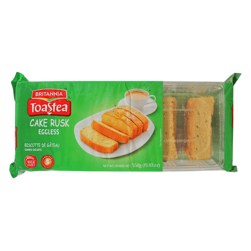 Britannia - (Best Before 13/11/26) 550g Cake Rusk Eggless