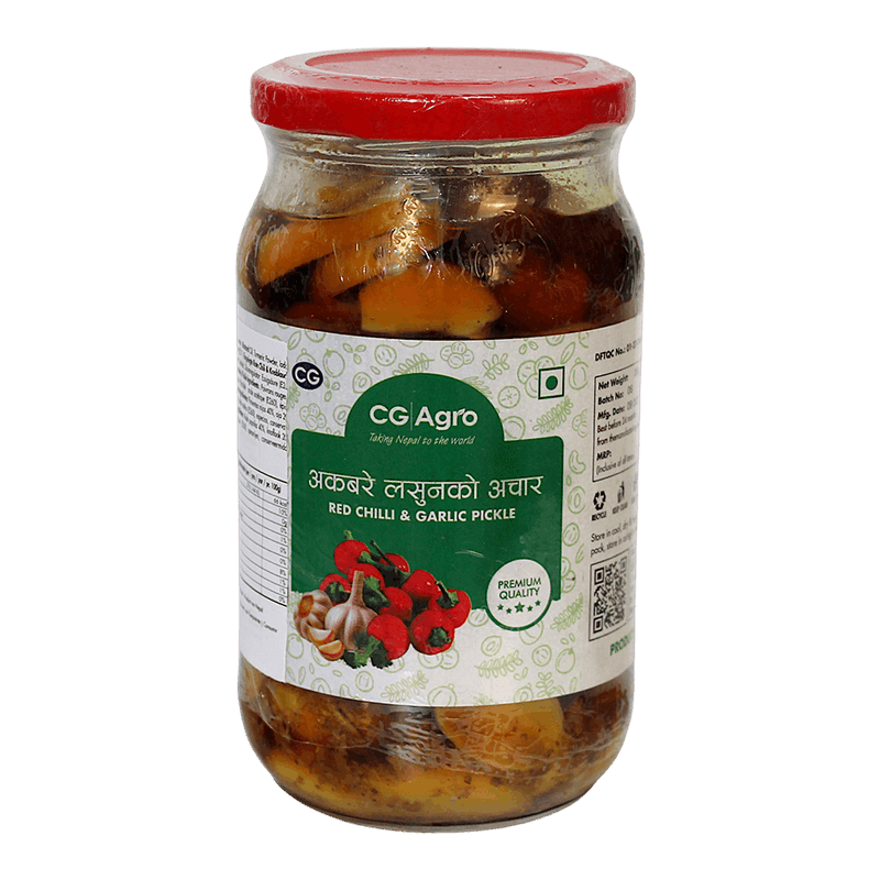 CG Agro - 380g Red Chilli & Garlic Pickle