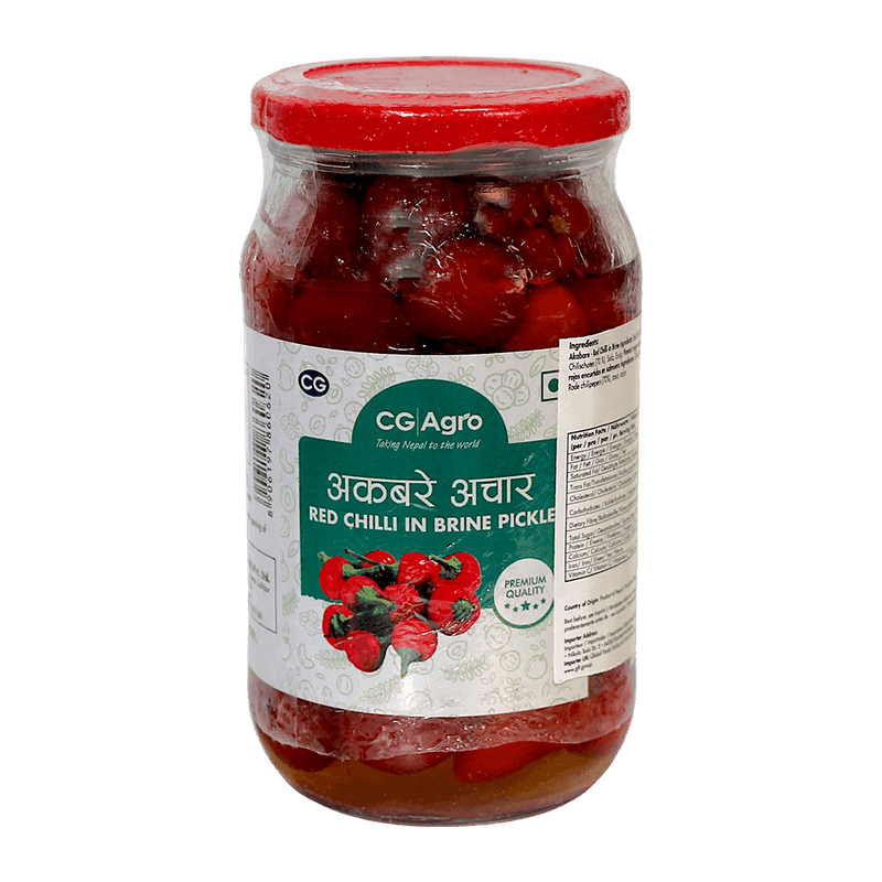CG Agro - 380g Red Chilli In Brine Pickle
