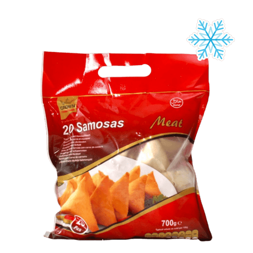 Crown - (Best Before 19/12/2025) 700g (Frozen) Samosa Lamb 20 Pieces Halal