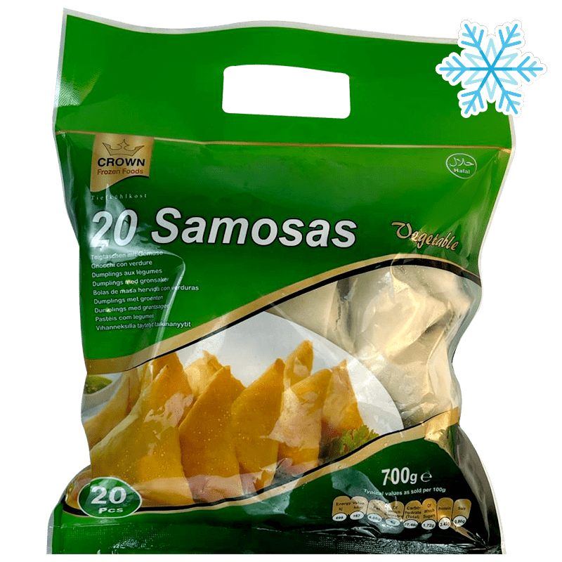 Crown - 700g Samosas-Gemüse Halal 20 Stück 