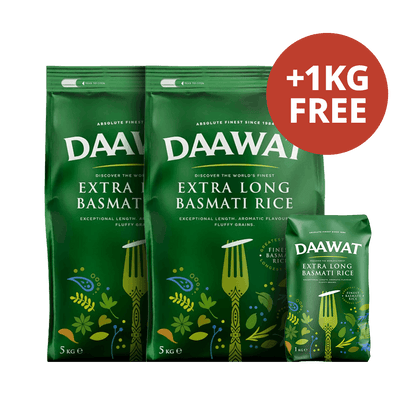 Daawat - 10kg (2x5kg) +1kg Free Basmati Rice Extra Long