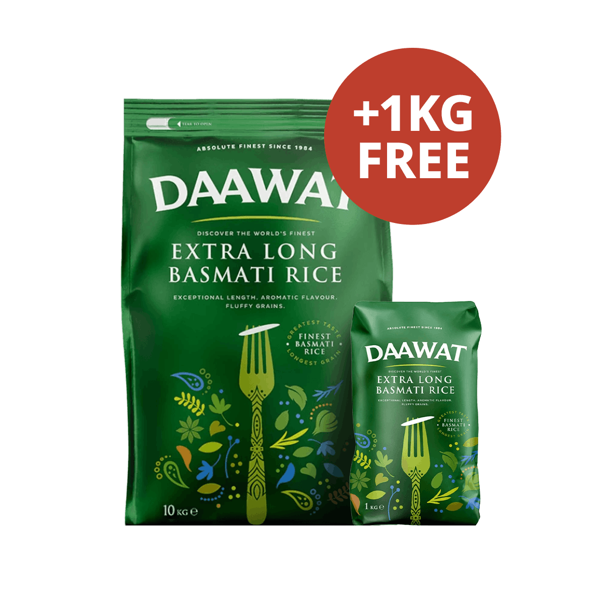 Daawat - 10kg +1kg Free Basmati Rice Extra Long