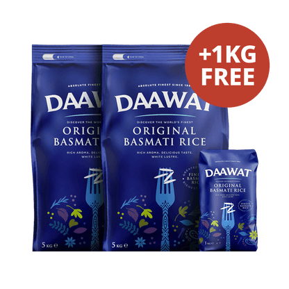 Daawat - 10kg (2x5kg) +1kg Free Original Basmati Rice