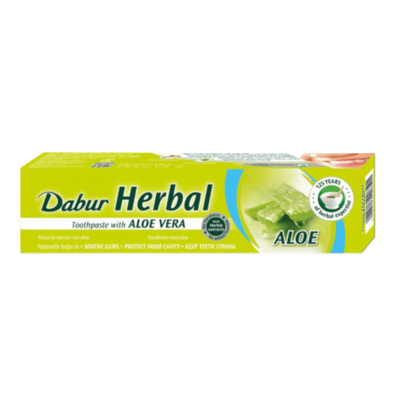 Dabur - (Best Before 30/06/2025) 100ml Herbal Toothpaste with Aloe Vera