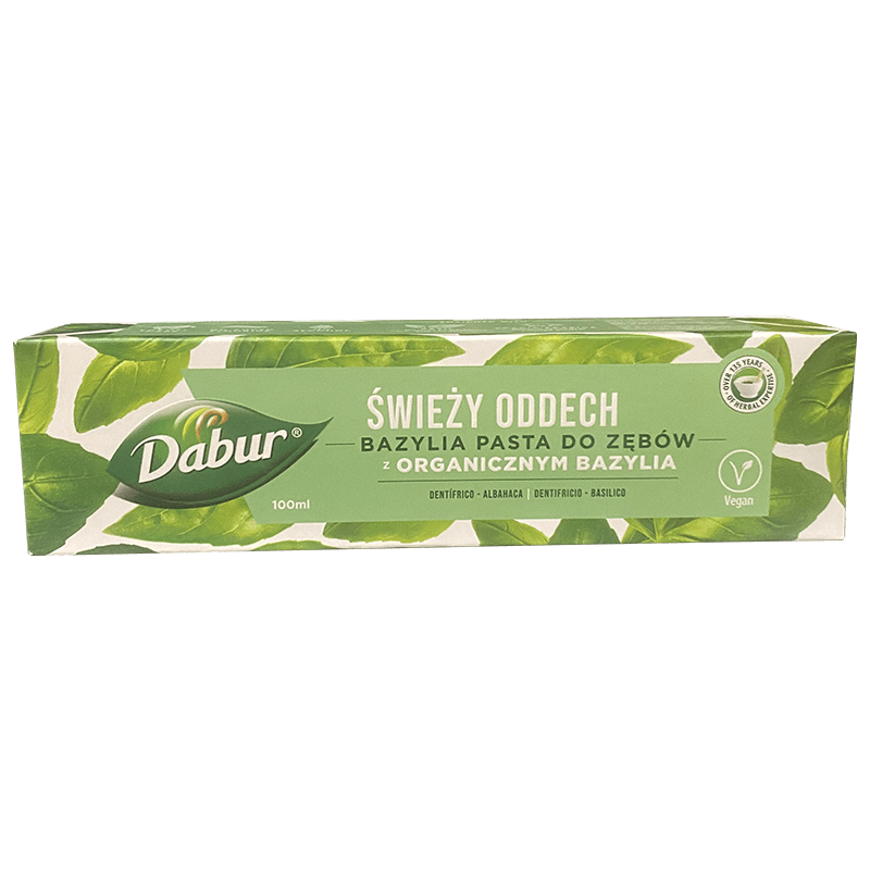 Dabur - 100ml Kräuterzahncreme mit Basilikumextrakt (Tulsi)