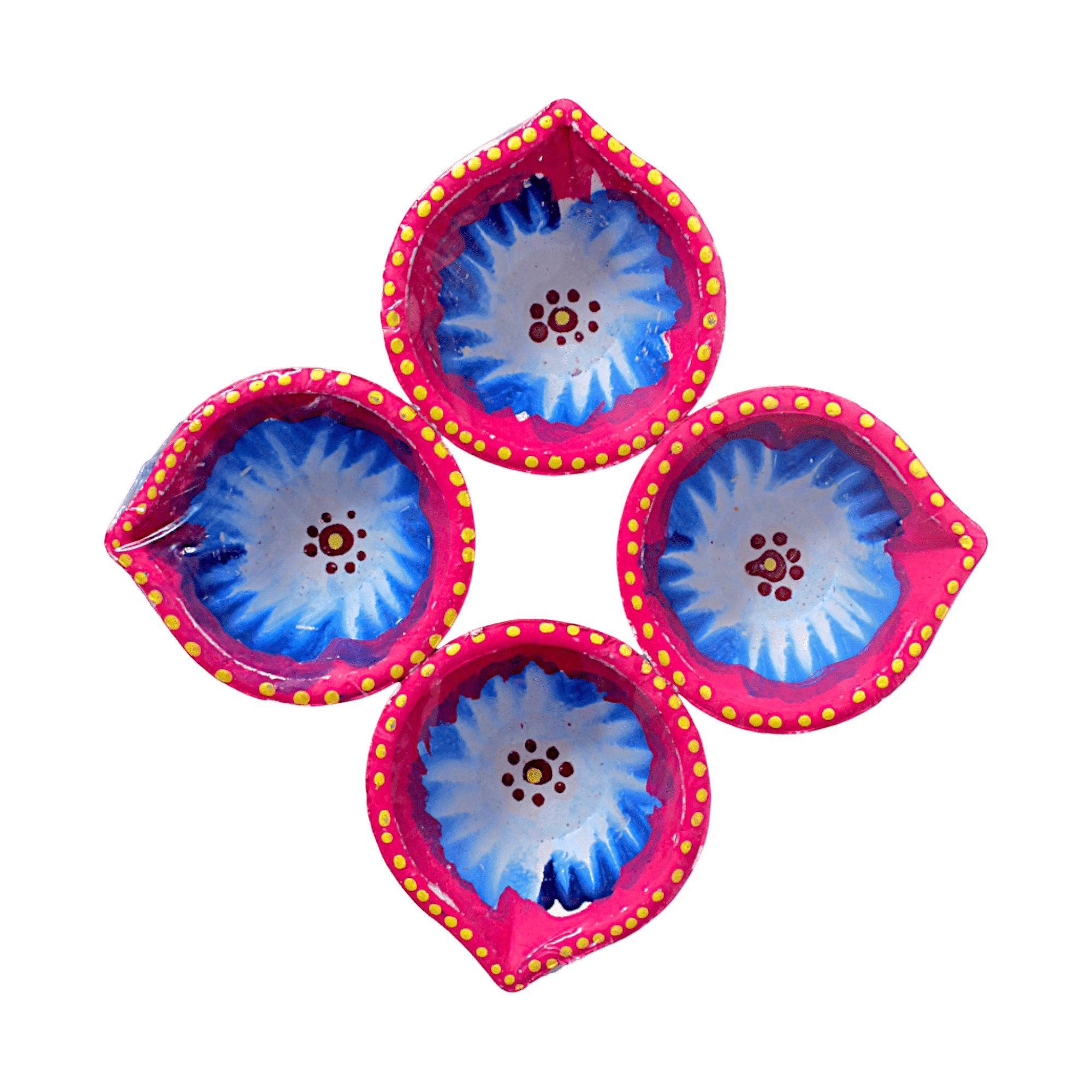 Fancy Diyas - Set of 4 (Ocean Blue Radiance)