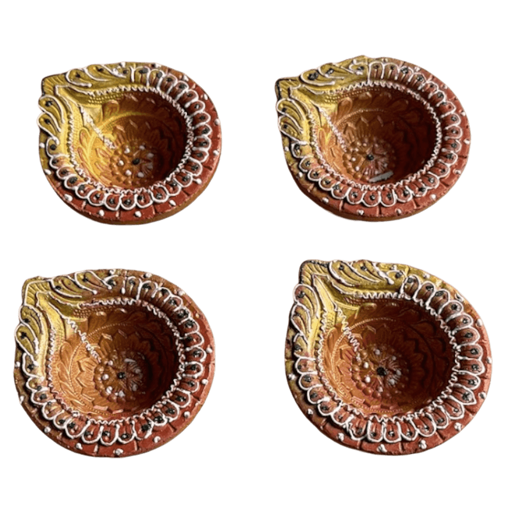 Fancy Diyas - Set of 4