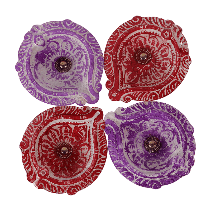 Fancy Diyas - Set of 4 Pieces