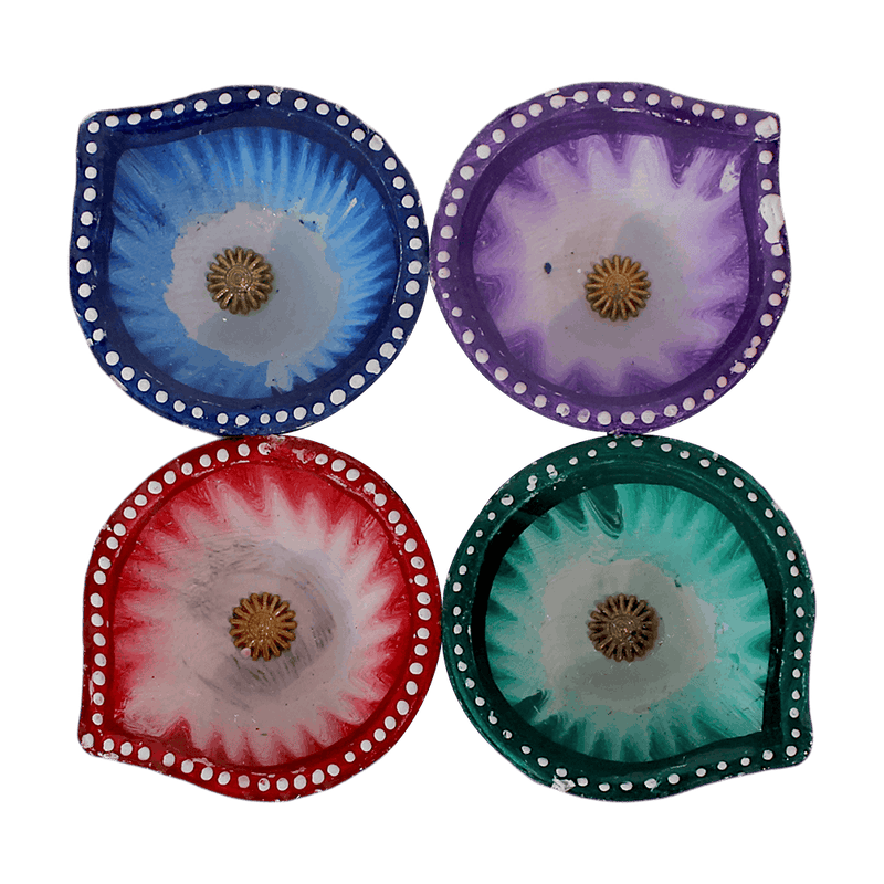 Fancy Diyas - Set of 4 Pieces