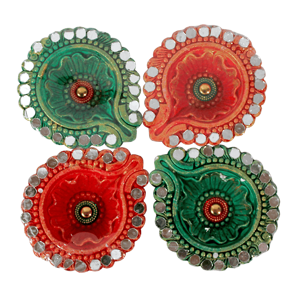 Fancy Diyas - Set of 4 Pieces