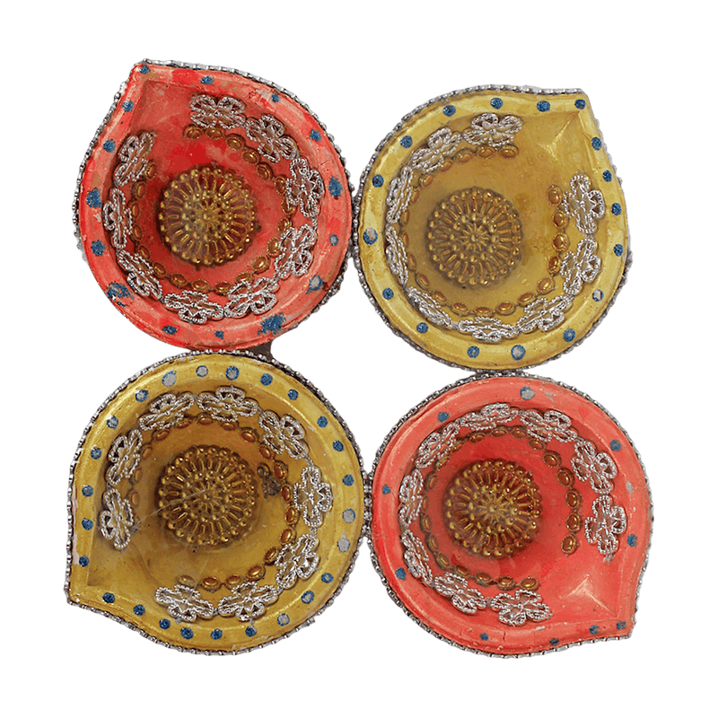 Fancy Diyas - Set of 4 Pieces