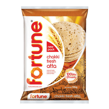 Fortune - 10kg Chakki Atta (Wheat Flour)