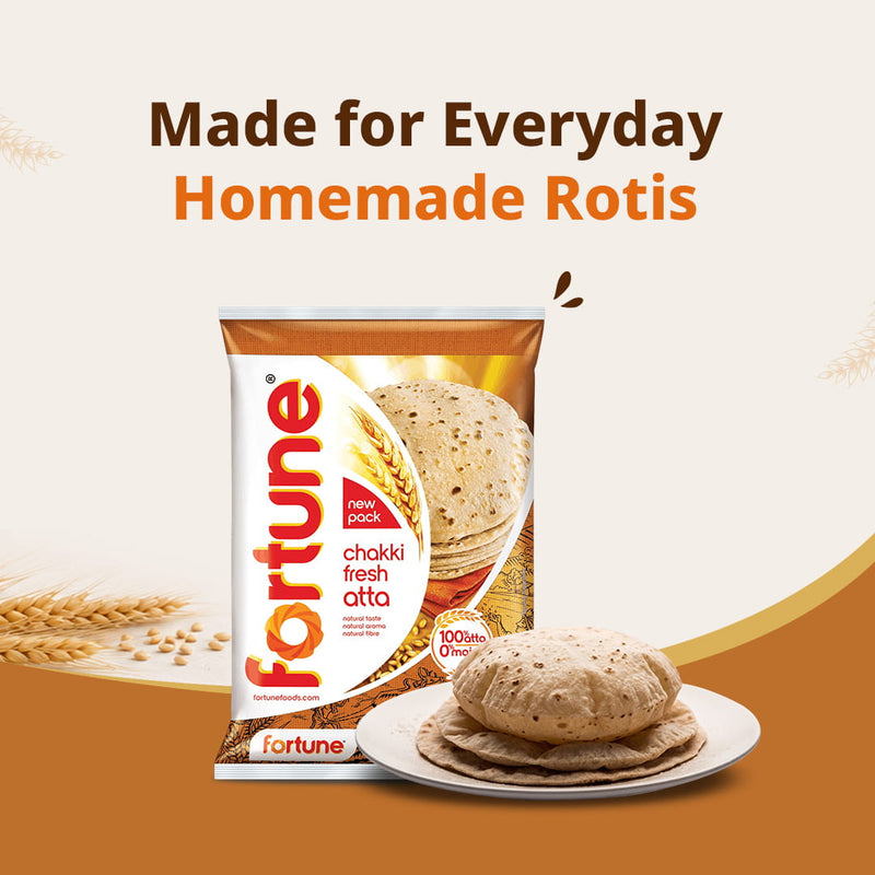 Fortune - 5kg Chakki Atta (Wheat Flour)