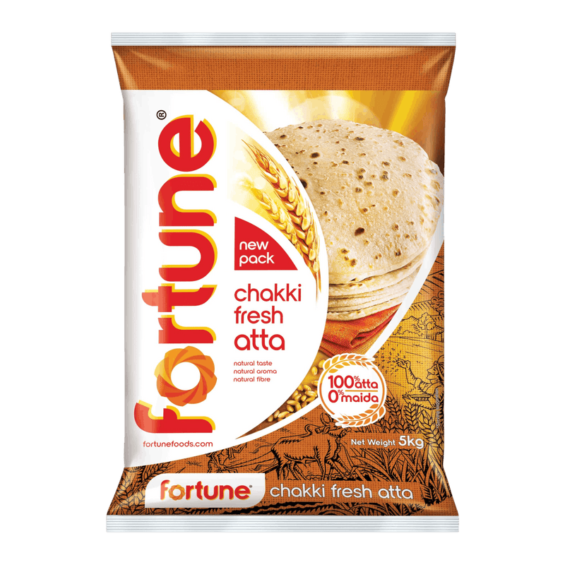 Fortune - 5kg Chakki Atta (Wheat Flour)