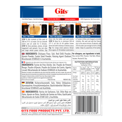 Gits - (Best Before 30/09/2025) 500g Pakora mix