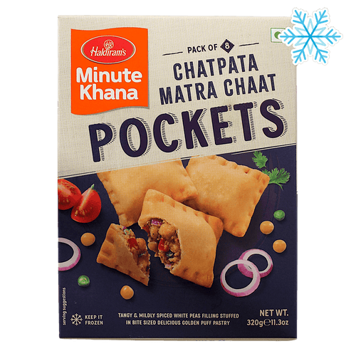 Haldiram - 320g (Frozen) Chatpata Matra Chaat Pockets (8 Pieces)