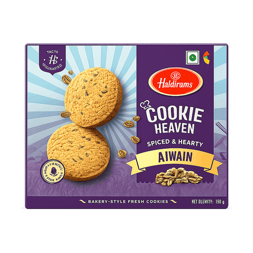 Haldiram's - (Best Before 12/08/26) 150g Ajwain Cookies