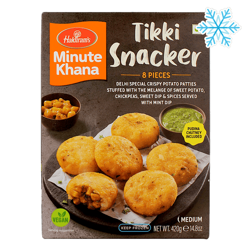 Haldiram's - 420g (Frozen) Tikki Snacker (8 Pieces)
