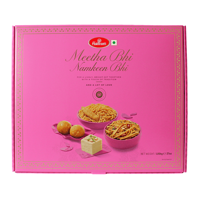 Haldiram's - (Best Before 16/07/2025) 1.05kg Meetha Bhi / Namkeen Bhi Gift Box