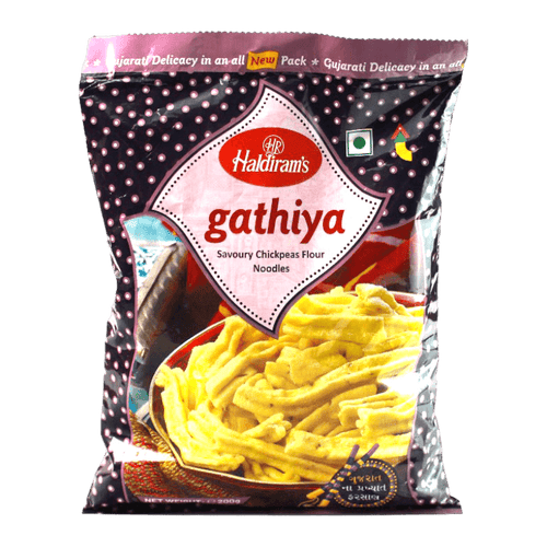 Haldiram's - (Best Before 12/08/26) 200g Gathia (würzige Kichererbsennudeln)