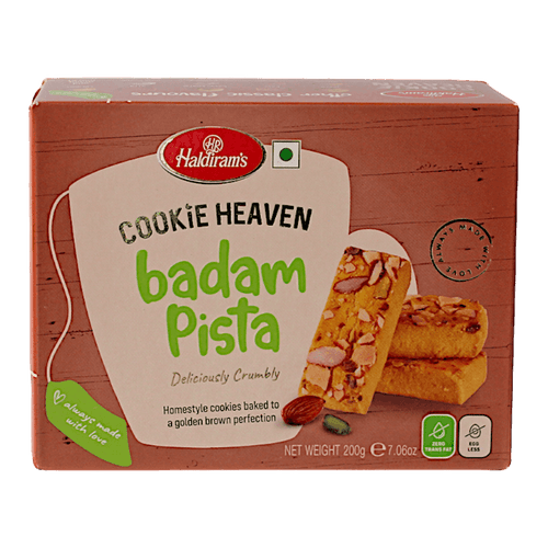 Haldiram's - 200g Cookies Badam Pista
