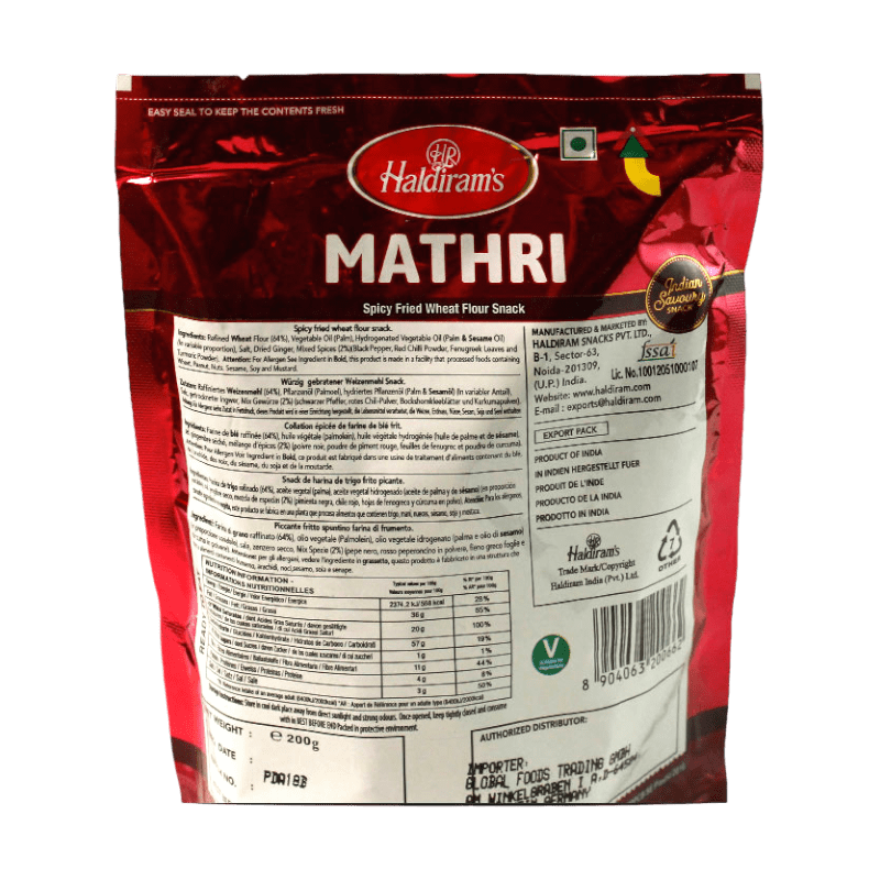 Haldiram's - (Best Before 13/08/2026) 200g Mathri Mix