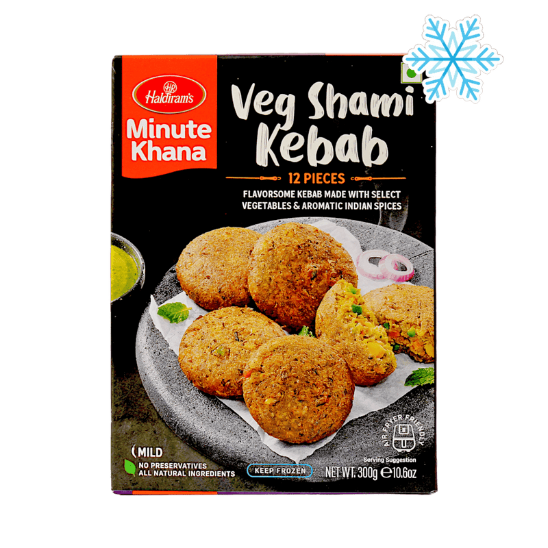 Haldiram's - 300g (Gefroren) Veg Shami Kebab 12 Stück (Mittel)