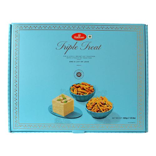 Haldiram's - (Best Before 31/07/26) 680g Triple Treat Geschenkbox