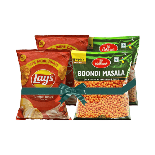 Haldiram's - Rescue Box 0,8kg MHD 17.09.26 (4 Snacks, Sorten können variieren)
