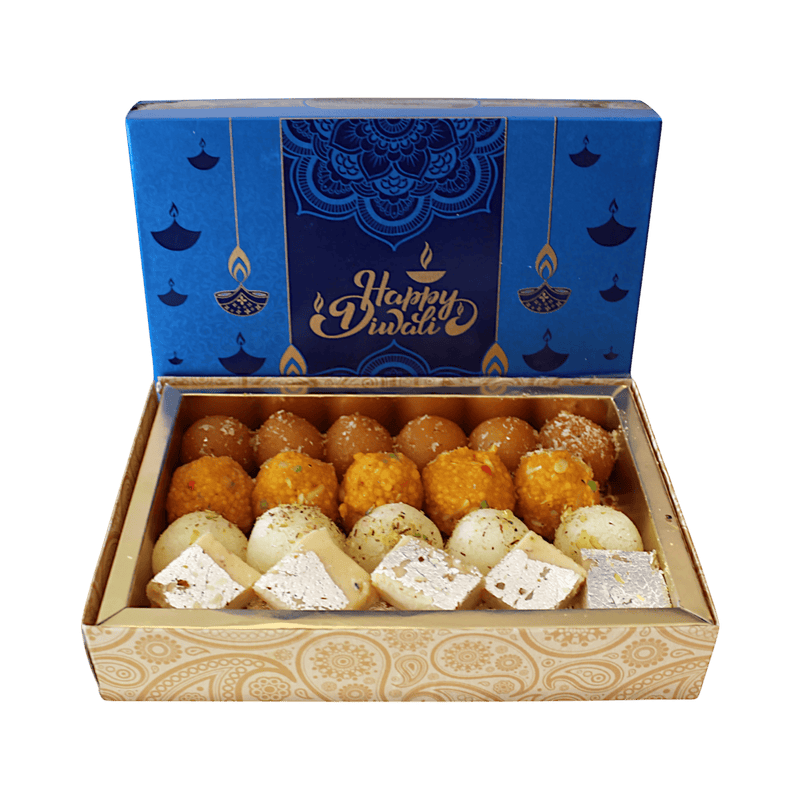 Handmade & Fresh - 1kg Sweets Diwali Giftbox (Premium Ingredients)