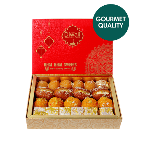 Handmade & Fresh - 1kg Sweets Diwali Giftbox (Premium Ingredients)