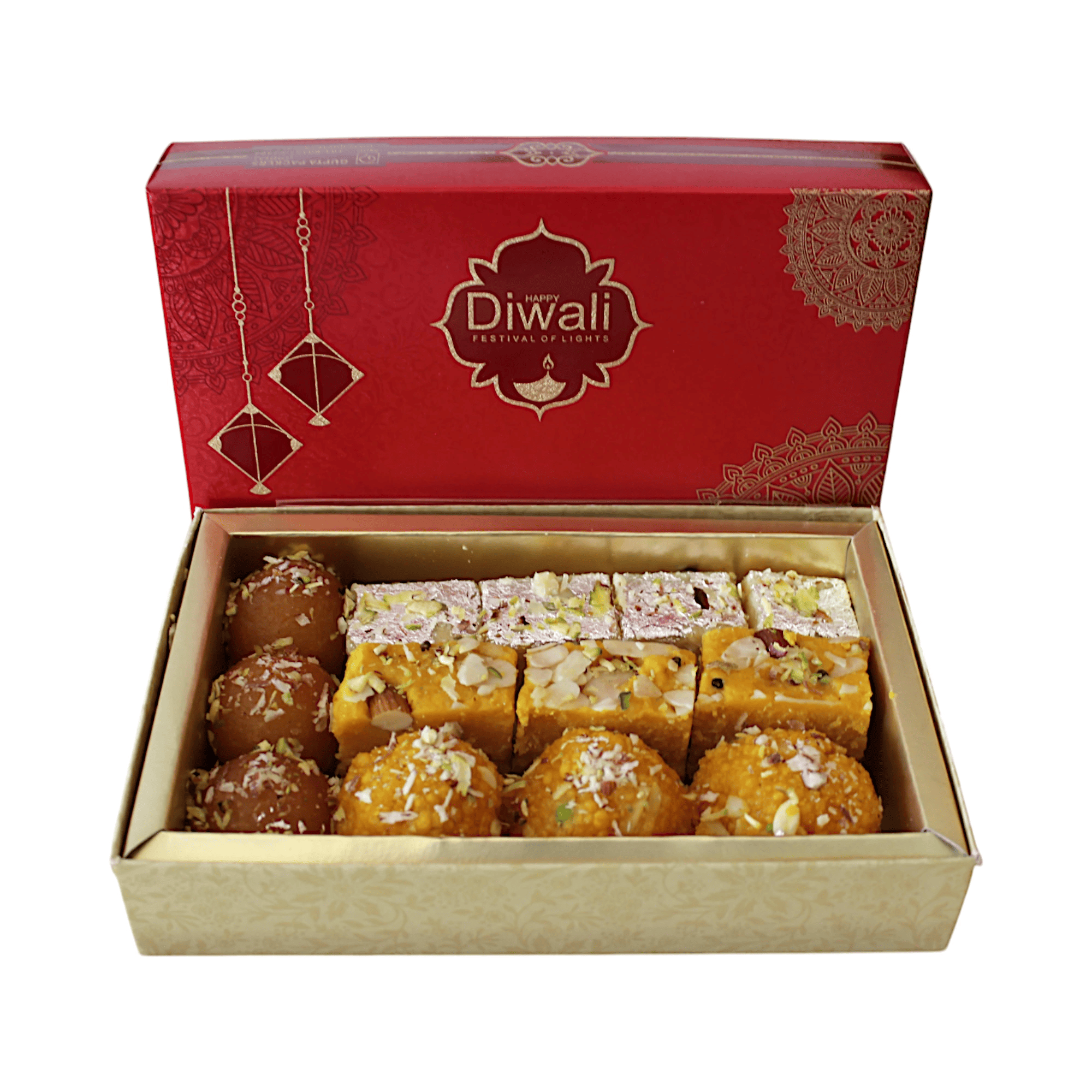 Handmade &amp; Fresh - 500g Sweets Diwali Giftbox (Premium Ingredients)