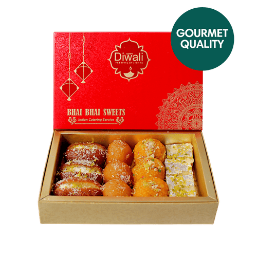 Handmade & Fresh - 500g Sweets Diwali Giftbox (Premium Ingredients)