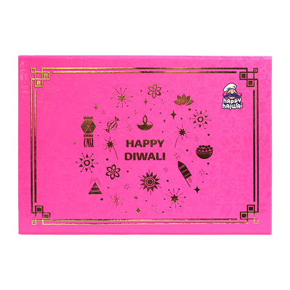 Happy Halwai - 700g Geschenkbox mit Gemischten Indischen Süßigkeiten