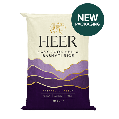 Heer - 20kg Easy Cook Sella Basmati Rice Parboiled