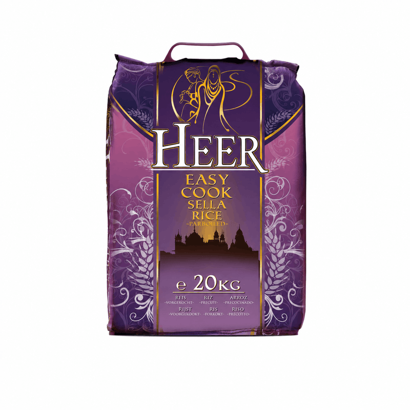 Heer - 20kg Easy Cook Sella Basmati Reis vorgegart